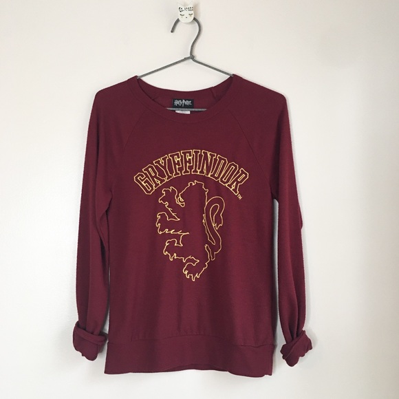 Harry Potter Gryffindor Sweater Burgundy Size Extra Small - Picture 8 of 8